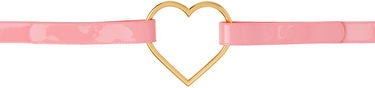 Opasok Blumarine Heart Buckle Leather Belt Biela | P322W145A, 3