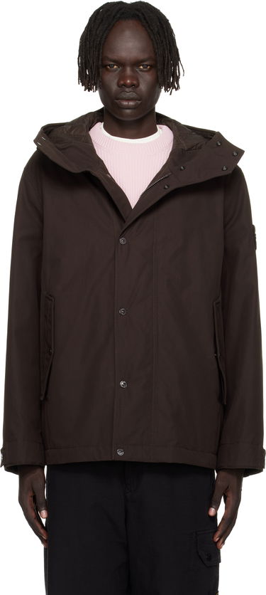 Parka Stone Island Stone Island Weatherproof Cotton Canvas Short Parka Hnedá | K2S15 4100105 S00F1, 0