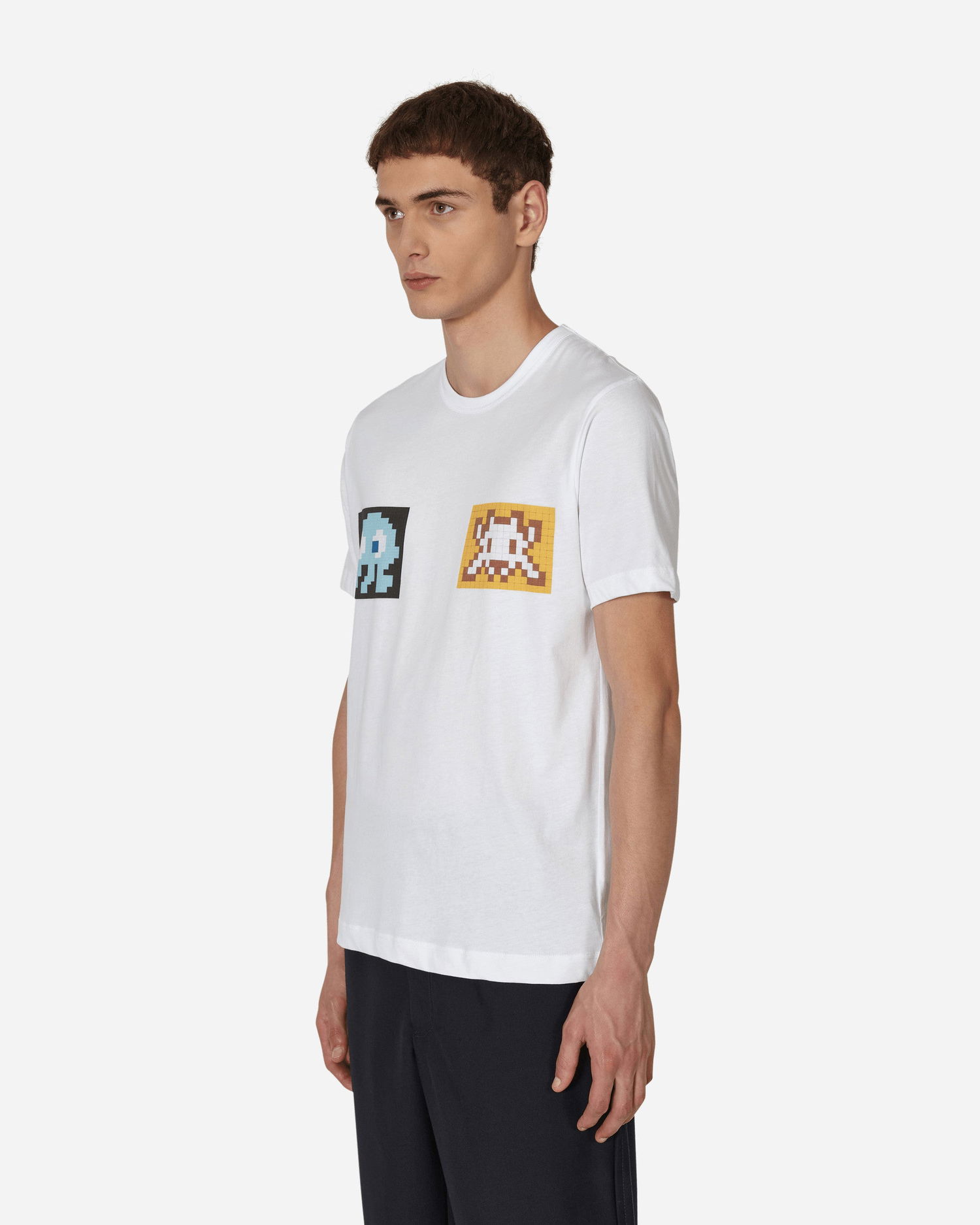 Tričko Comme des Garçons Invader A-3 T-Shirt Biela | FJ-T001-W22 2, 1