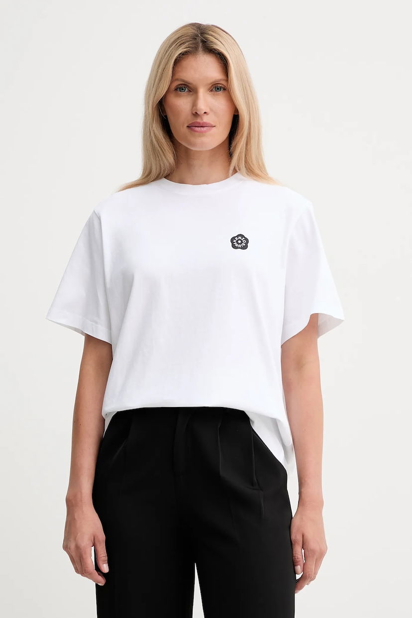 Tričko KENZO Kenzo Cotton Boke Flower T-Shirt Biela | FF52TS5524SO