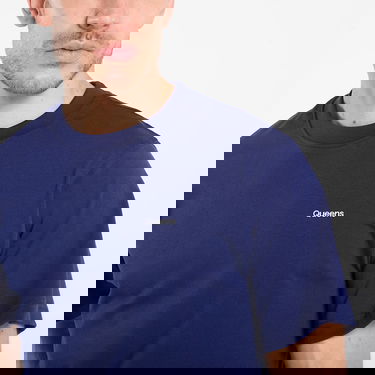 Tričko Queens Queens Essential T-Shirt With Contrast Print 5-Pack Navy | QNS_090, 2