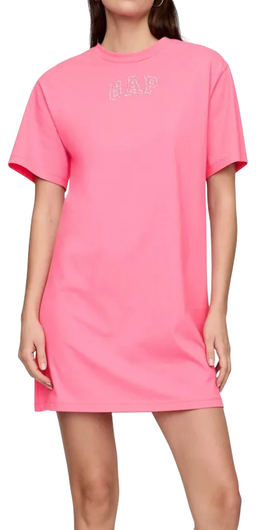 Šaty GAP T-Shirt Dress Logo Americana Ružová | 727440-04, 0