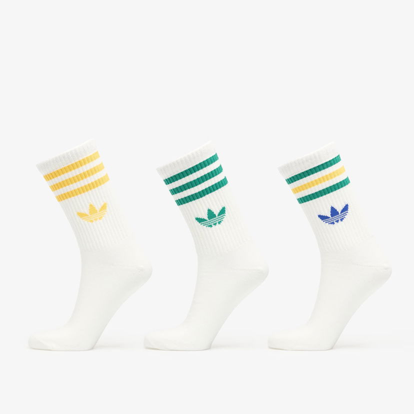 Ponožky adidas Originals 3S Crew Socks 3-Pack Rôznofarebný | KD8250