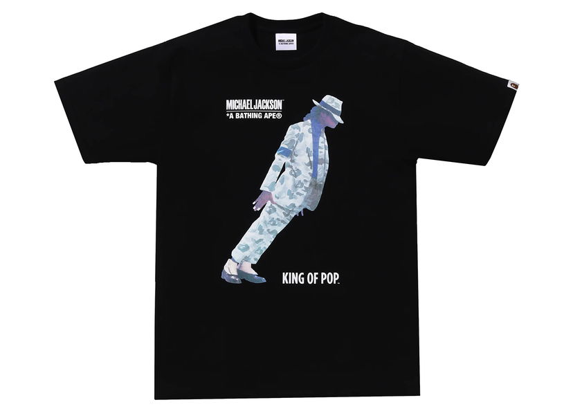 Tričko BAPE BAPE x Michael Jackson Tee Black Čierna | 1J73-110-905