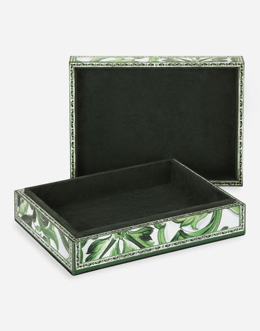 Home decor Dolce & Gabbana Dolce & Gabbana Large Majolica Print Decorative Plexiglass Box Zelené | TCC201TCAMYUV008, 3