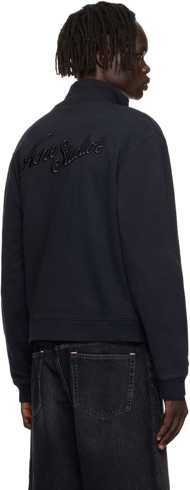 Mikina Acne Studios Acne Studios Zip-Up Sweatshirt Čierna | CI0200-, 2