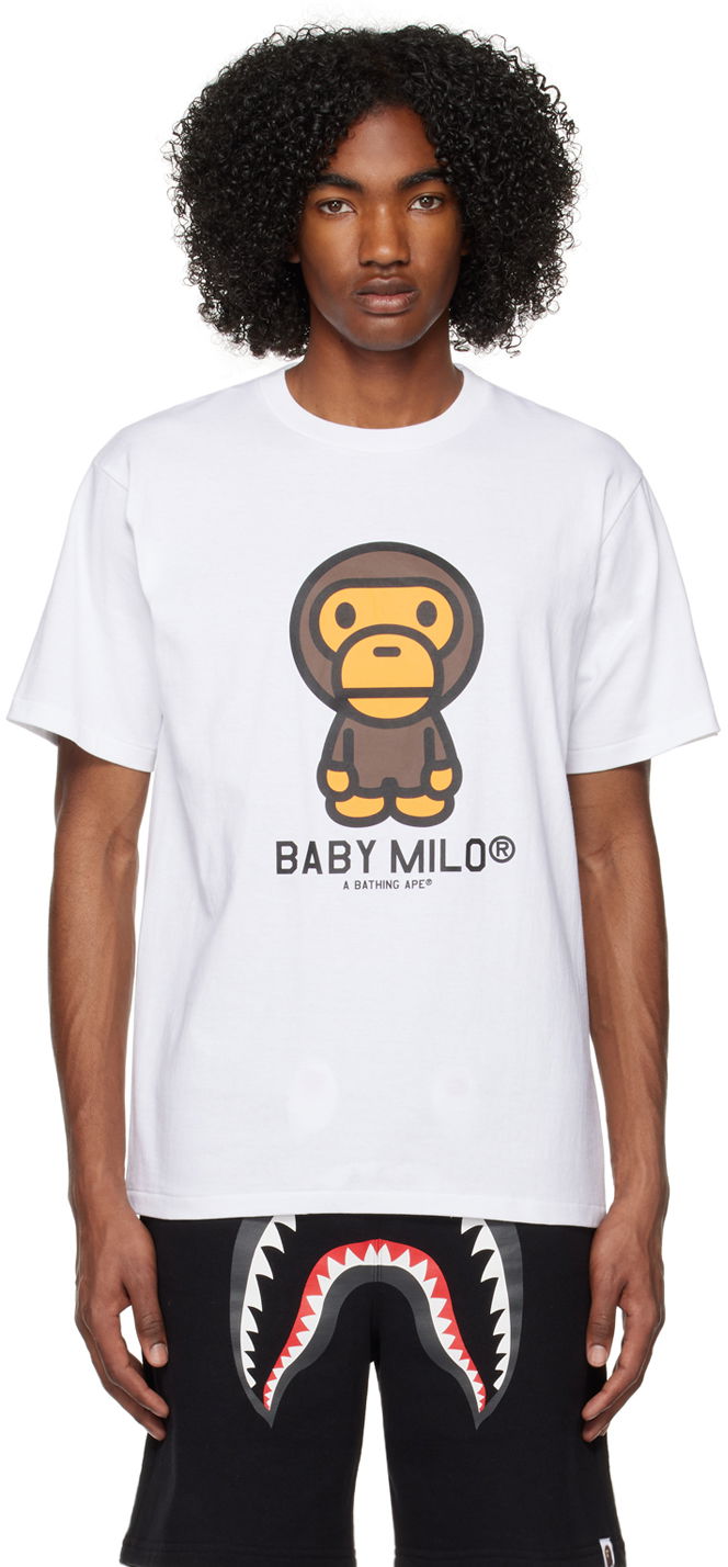 Tričko BAPE Baby Milo T-Shirt Biela | 002TEI801001M, 0