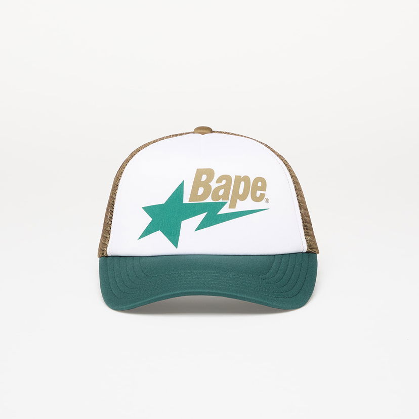 Šiltovka BAPE A BATHING APE Bape Sta Mesh Cap Biela | 001CPL301006MGRN