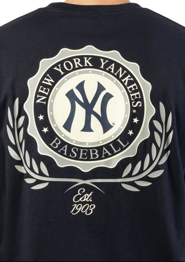 Tričko New Era New Era New York Yankees Book Club T-Shirt Navy | 60426096, 3