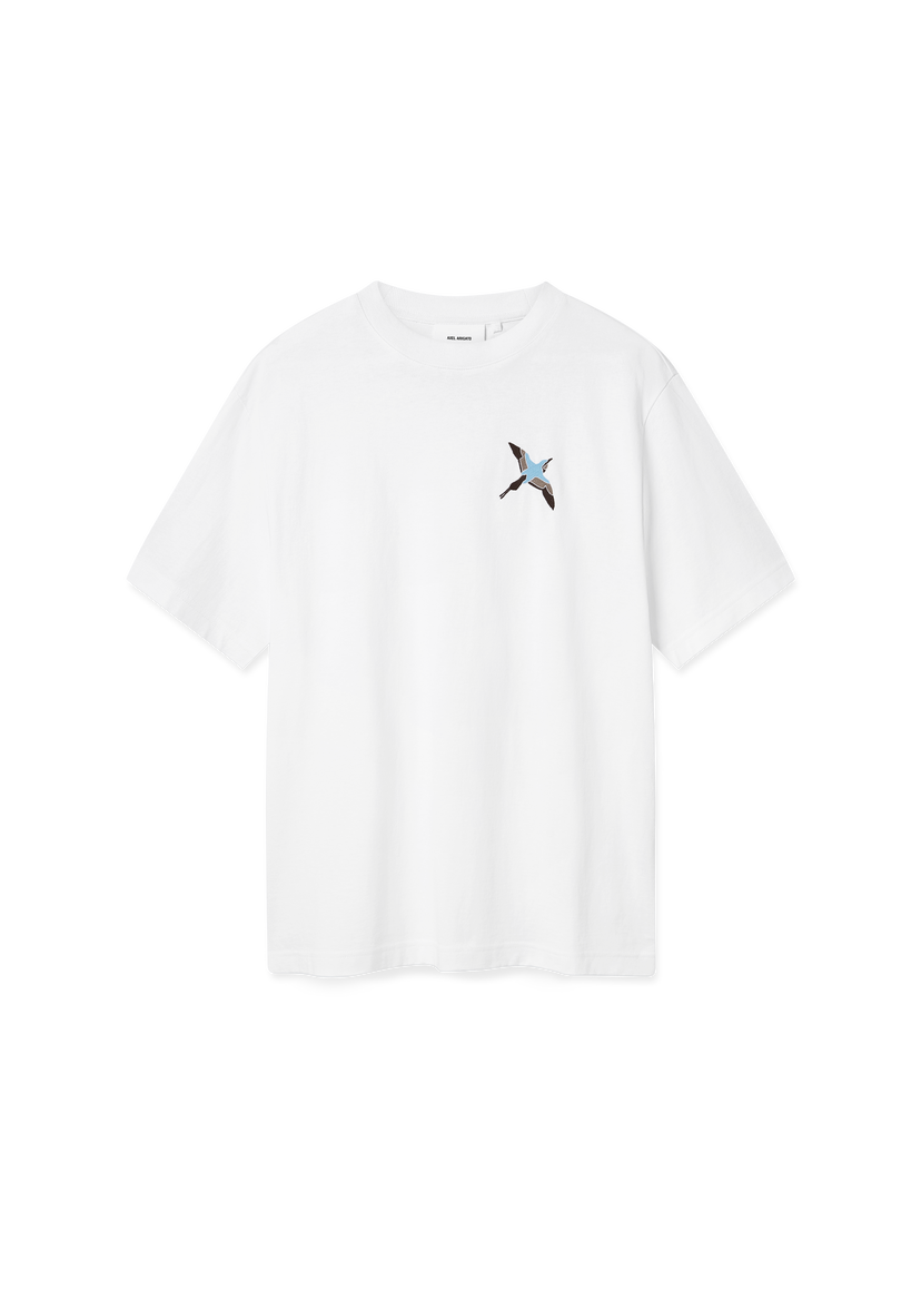 Tričko AXEL ARIGATO Micro Bee Bird Embroidered T-Shirt Biela | A3464005
