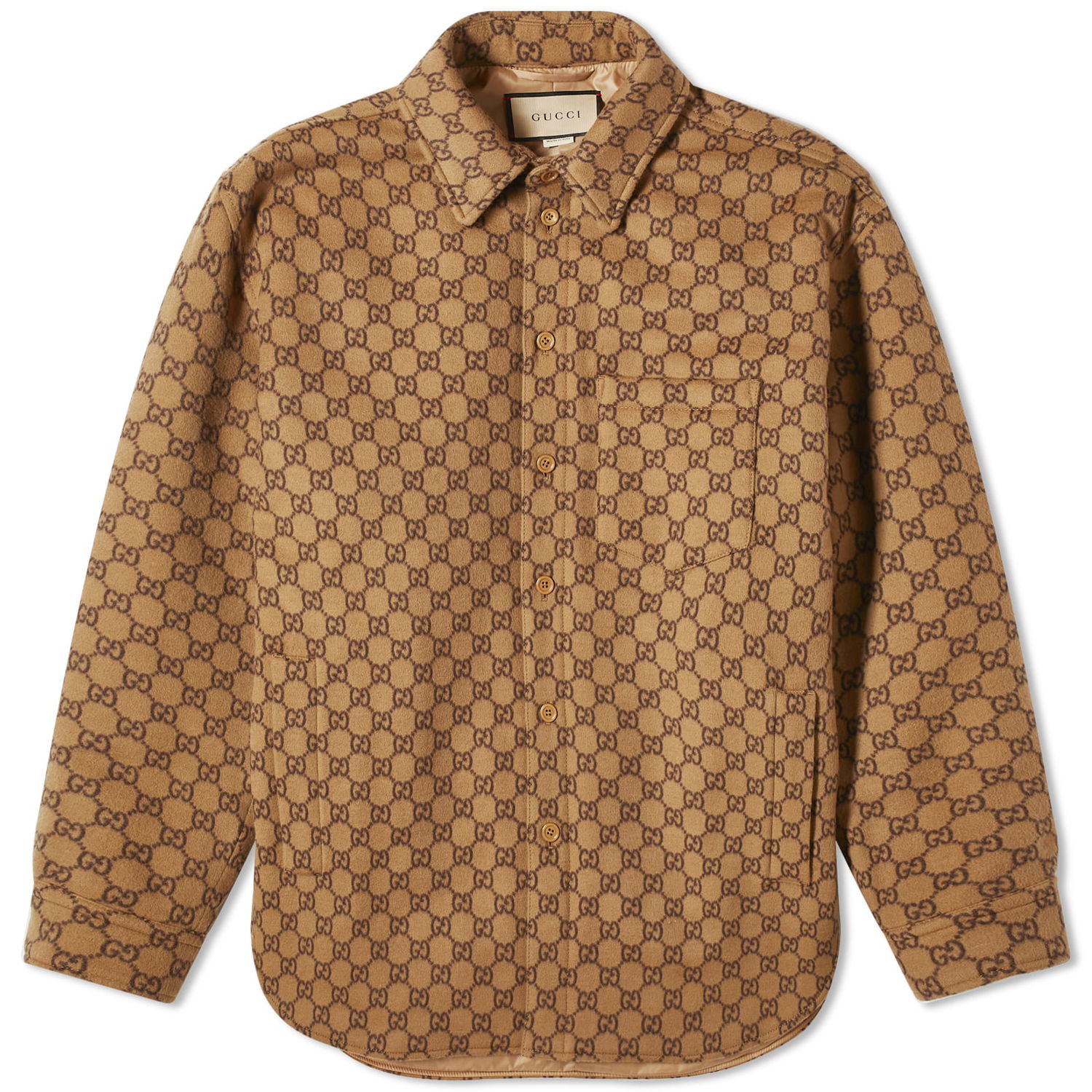 Košeľa Gucci GG Monogram Overshirt Béžová | 762183-ZAPDW-2378, 0