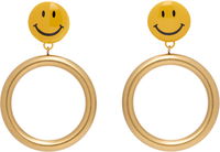 Moschino Smiley Face Drop Earrings