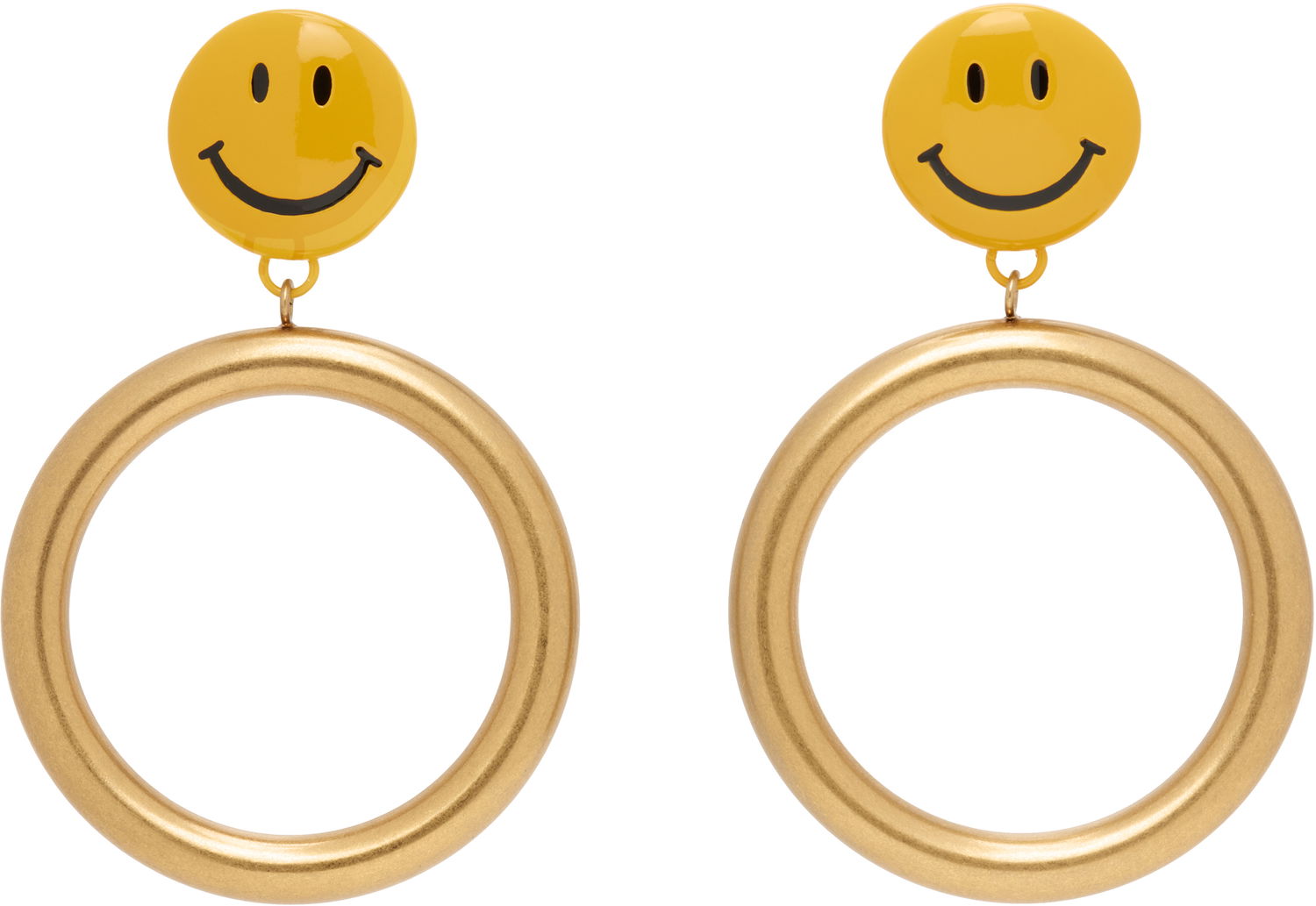 Náušnice Moschino Moschino Smiley Face Drop Earrings Žltá | 25171A913784091607, 0