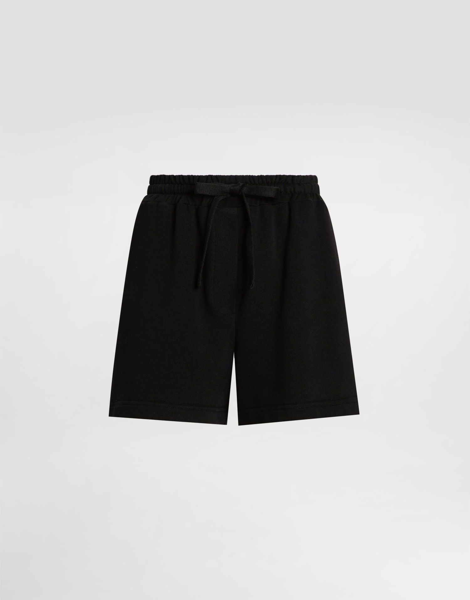 Šortky Dolce & Gabbana Dolce & Gabbana Fleece Shorts with Embroidery Čierna | FTC90ZGDC9ZN0000, 0