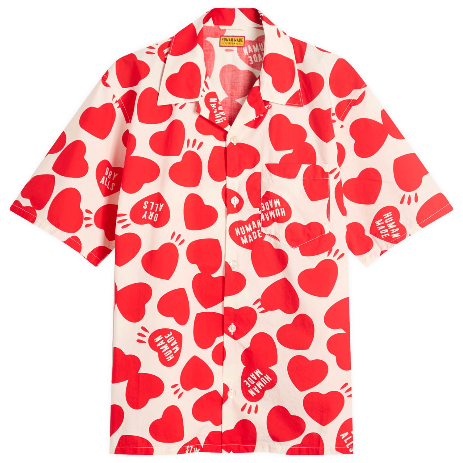 Košeľa Human Made Heart Vacation Shirt, Size Large Biela | HM29SH026-WHT, 1