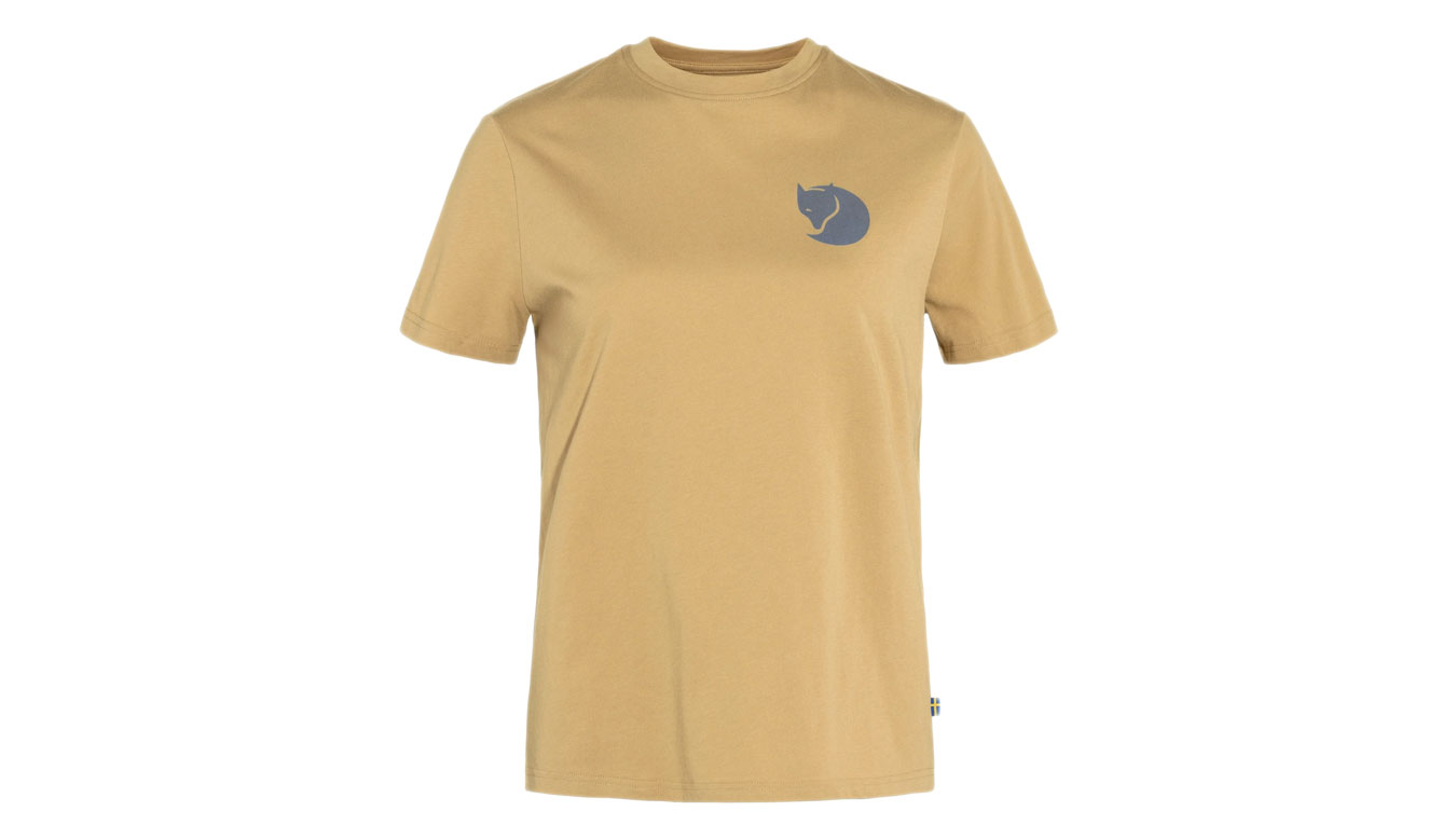 Tričko FJÄLLRÄVEN Fox Boxy Logo Béžová | F87153-196, 1