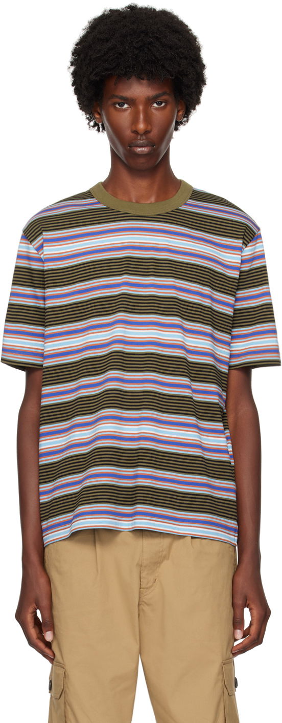 Tričko Paul Smith PS Paul Smith Stripe T-Shirt Zelené | M2R-220X-N22122-36, 0