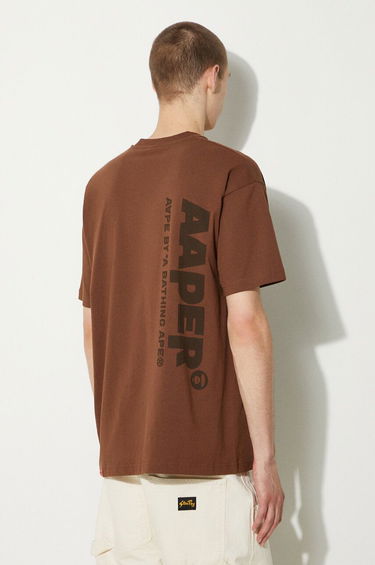 Tričko AAPE by A Bathing Ape AAPE Theme Print T-Shirt Hnedá | AAPTEM1498XXM, 2