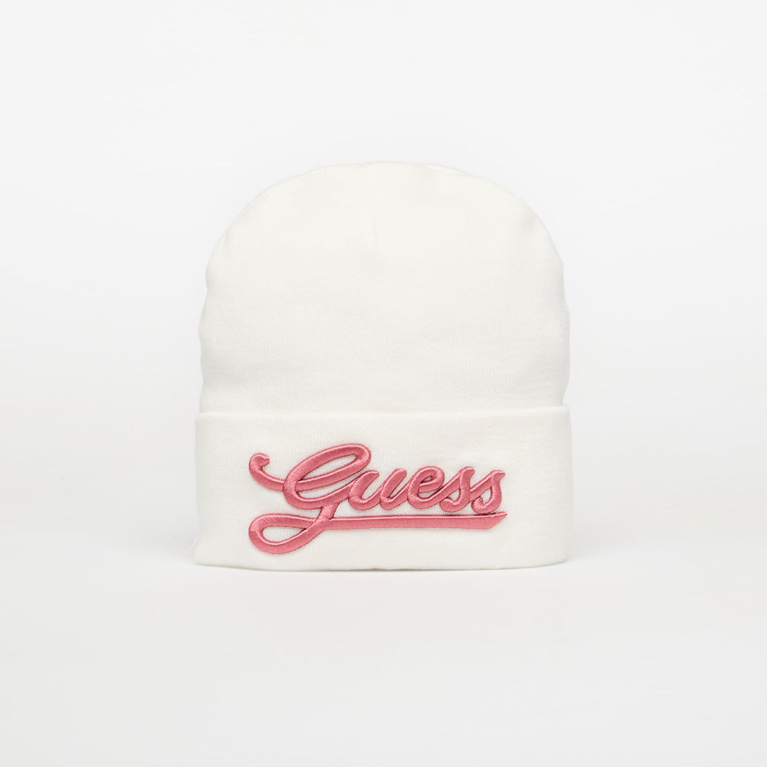 Kulicha GUESS Embroidered Beanie Biela | AW5400POL01-WHI, 0