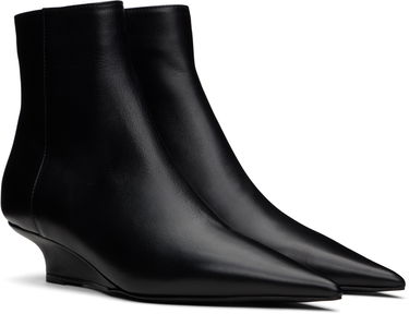 Tenisky a topánky TOTEME TOTEME Sharp Leather Ankle Boots Čierna | 251-WAS0171-LE0103, 3