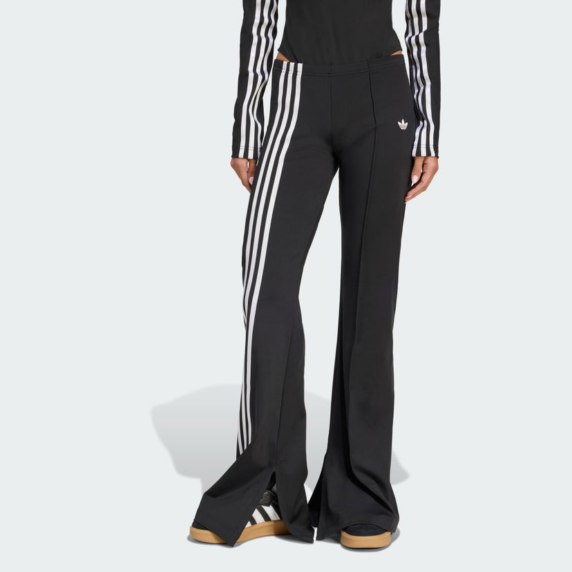 Nohavice adidas Performance Adidas Off Placed 3-Stripes Flare Track Pants Čierna | JX2697
