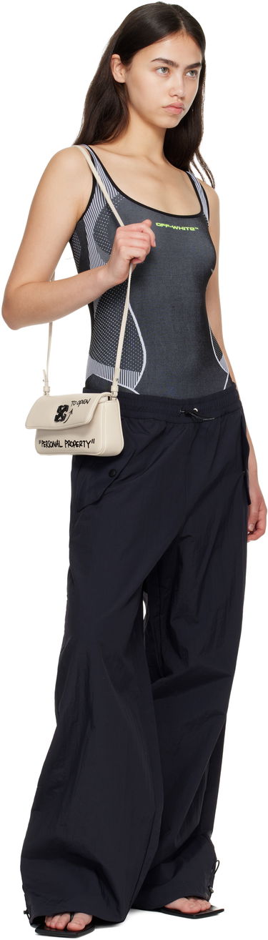 Taška cez rameno Off-White Jitney Shoulder 0.7 Quote Bag Béžová | OWNN18BC99LEA0010410, 3