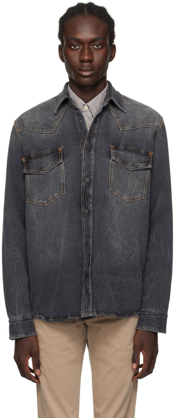Košeľa BOSS Faded Denim Shirt Šedá | 50507862, 0