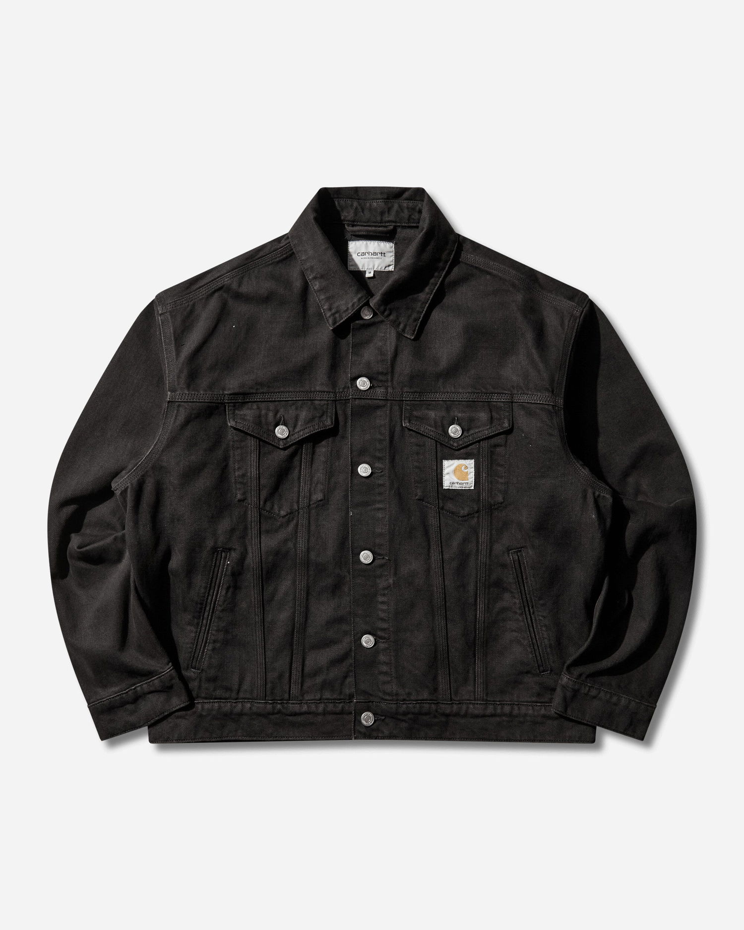 Bunda Carhartt WIP Everson Garment Dyed Trucker Jacket Čierna | I036266 3HVGD, 0
