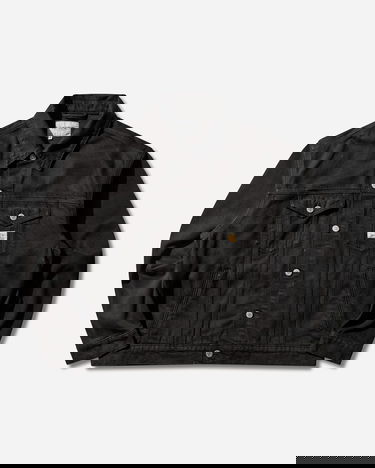 Bunda Carhartt WIP Everson Garment Dyed Trucker Jacket Čierna | I036266 3HVGD, 0