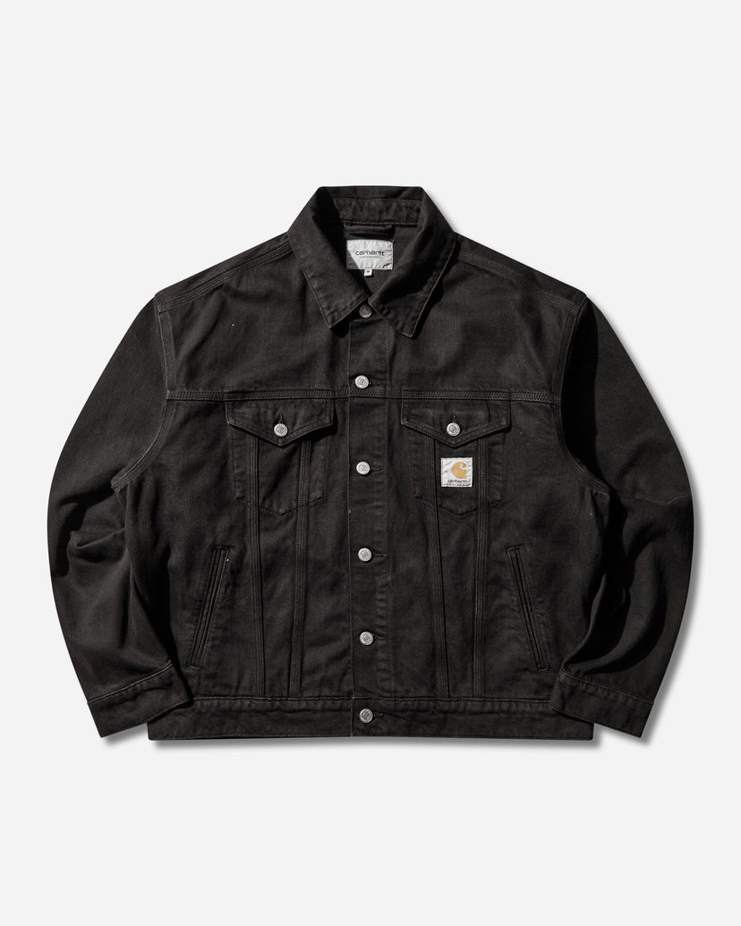 Bunda Carhartt WIP Everson Garment Dyed Trucker Jacket Čierna | I036266 3HVGD
