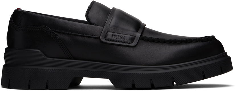 Tenisky a topánky BOSS Hugo Double Stitching Loafers Čierna | 50536158