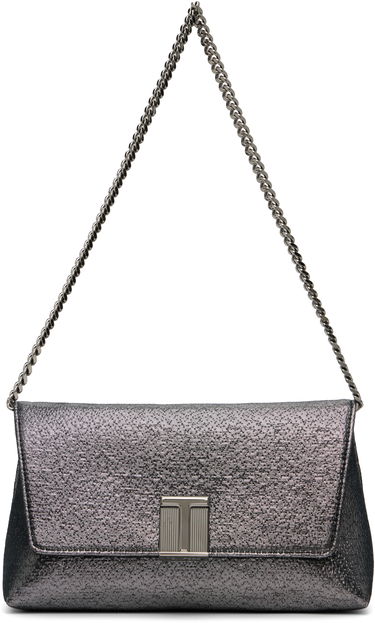 Kabelka Tom Ford TOM FORD Mini Nobile Hammered-Effect Fabric Bag Metalická | L1886-TSY054A, 0