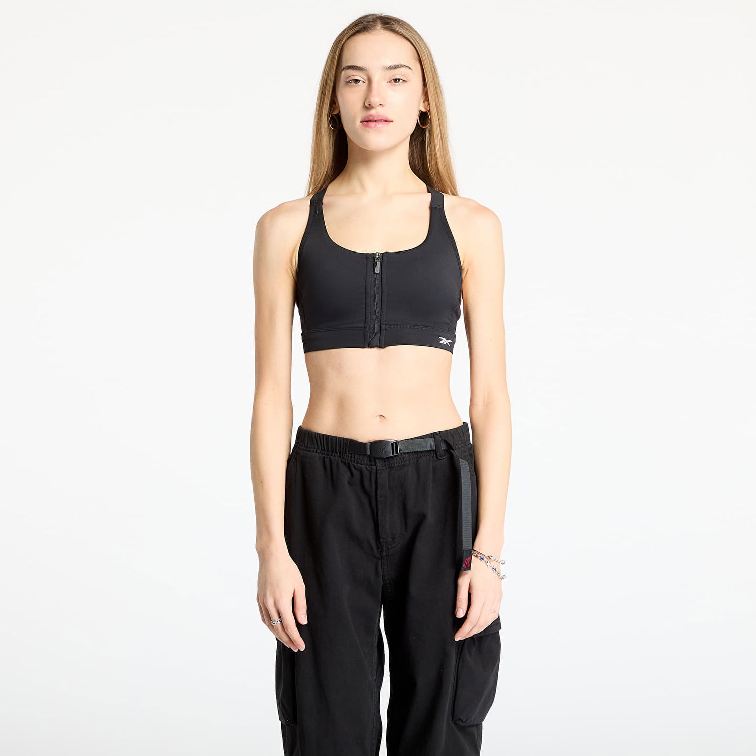 Podprsenka Reebok Reebok Lux Front-Zip High Bralet Čierna | 100214818, 0