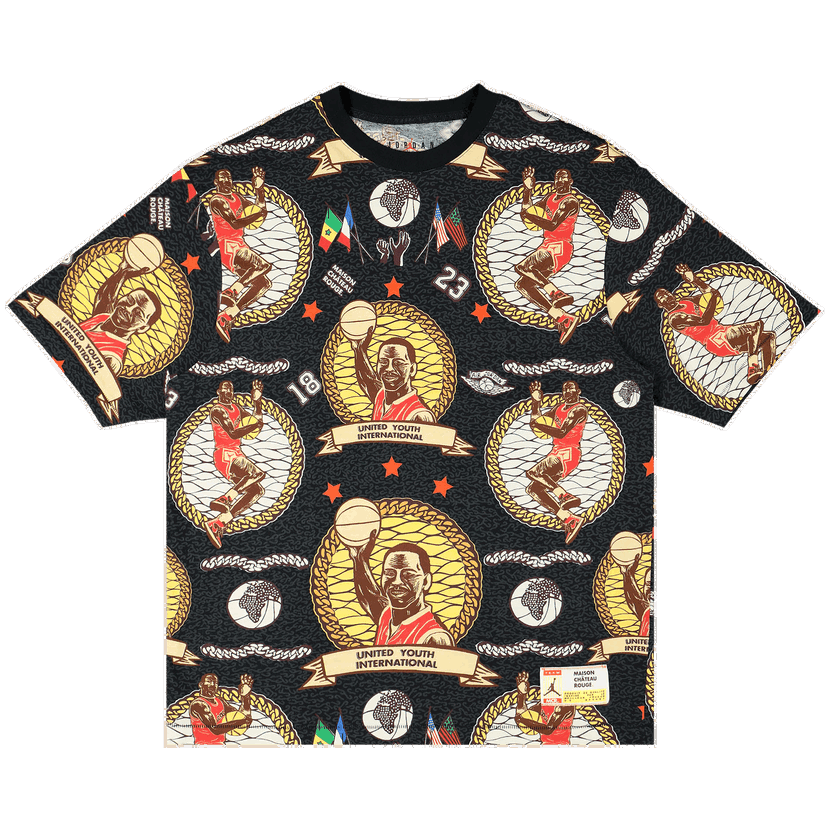 Tričko Jordan Jordan x Maison Chateau Rouge Graphic Print T-Shirt Čierna | DJ9768 010