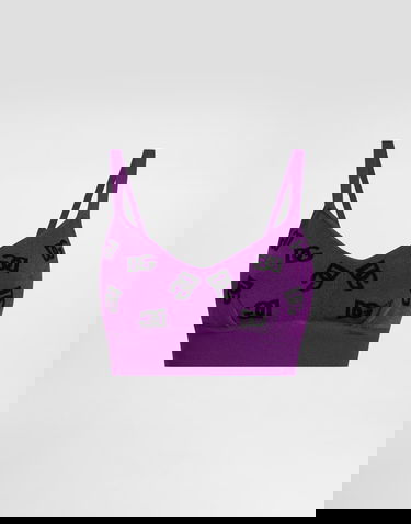 Crop Top Dolce & Gabbana DG Monogram Jacquard Top Fialová | FXT05TJGMB3F1540, 0