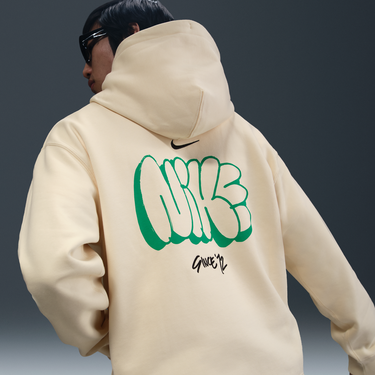 Mikina Nike Solo Swoosh Fleece Hoodie Béžová | HQ4181-113, 4