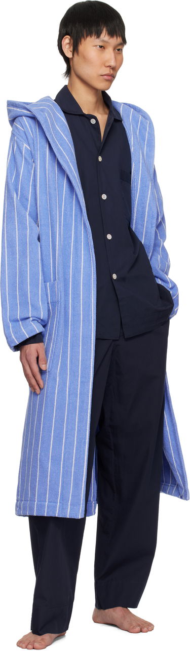 Pyžamo TEKLA Tekla Hooded Terry Bathrobe Modrá | BT-MA, 4