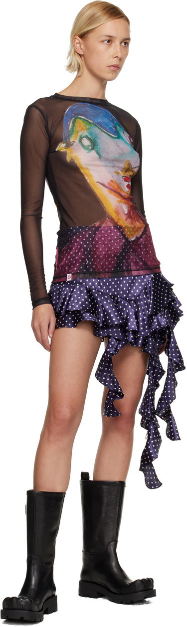 Tričko Charles Jeffrey Loverboy Graphic Powermesh Long Sleeve T-shirt Rôznofarebný | 52080202, 3