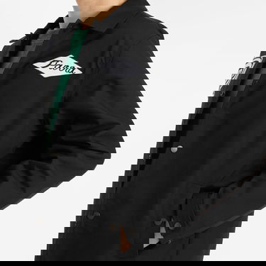 Bunda By Parra Parra Midnight Surprise Coach Jacket with Embroidered P and Script Logos Čierna | 53441-BLK, 5