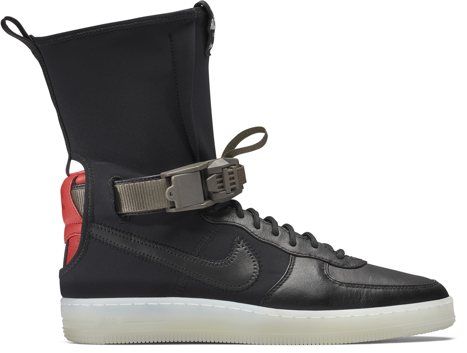 Tenisky a topánky Nike Acronym x Air Force 1 Downtown Black Crimson Čierna | 649941-006, 0