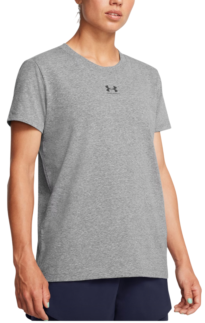 Tričko Under Armour UA Rival Core SS T-Shirt Šedá | 1383648-025