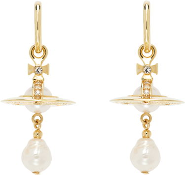 Náušnice Vivienne Westwood Vivienne Westwood Aleksa Pearl Drop Earrings Žltá | 6202016M-02R496-, 0