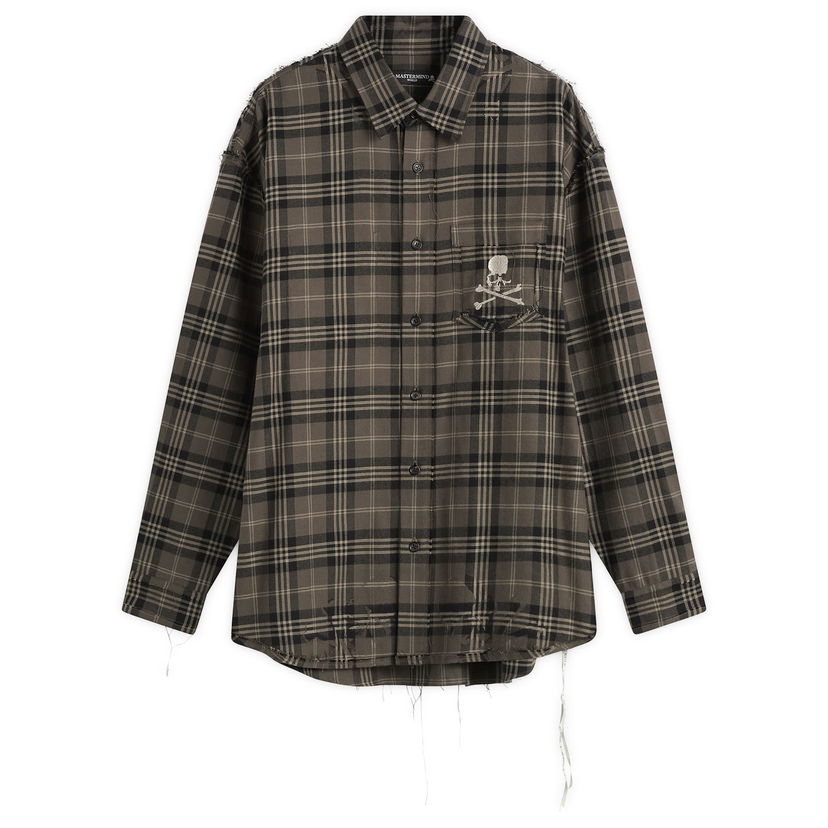 Košeľa Mastermind WORLD MASTERMIND WORLD Reversible Raw Edge Plaid Shirt Rôznofarebný | MW25S15-SH007-026