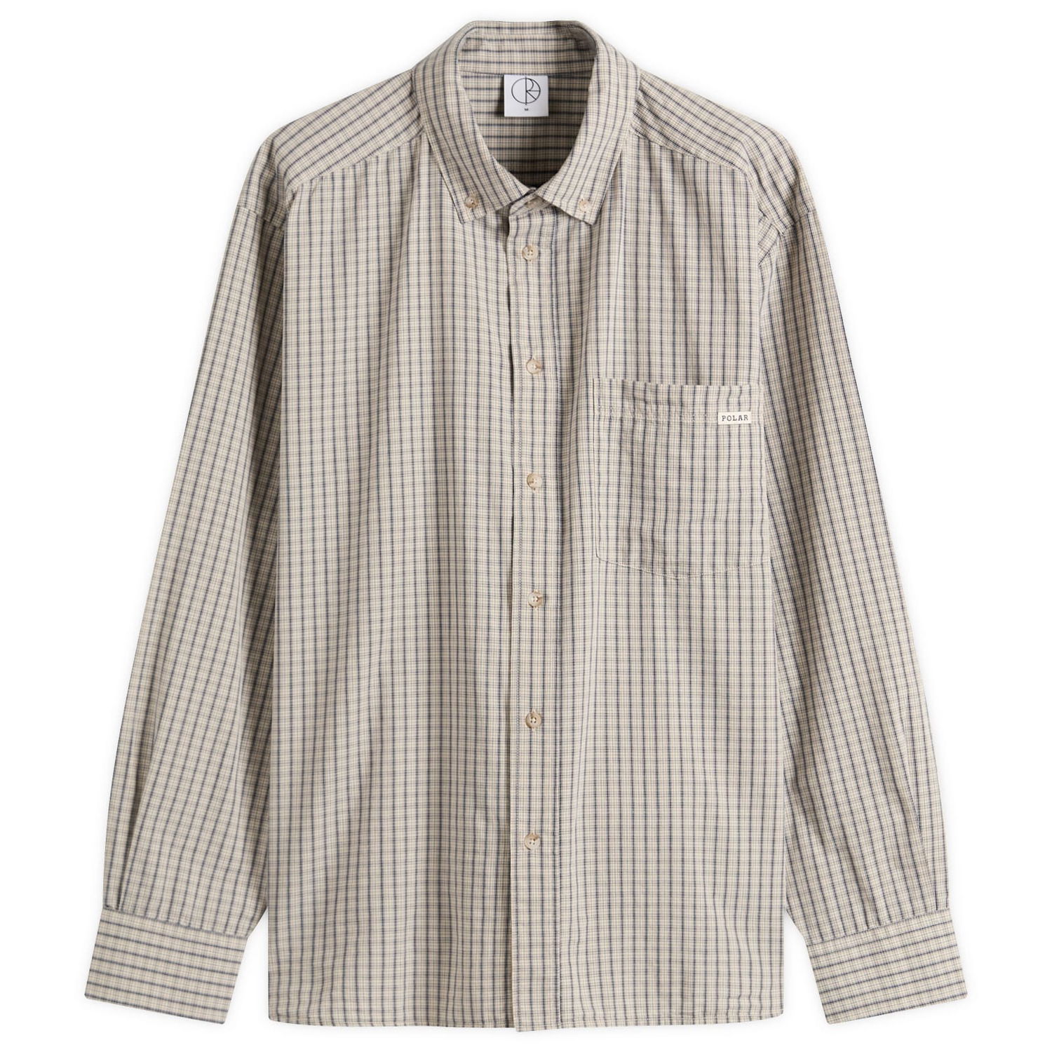 Košeľa Polar Skate Co. Ben Check Button-Down Shirt, Size Large Béžová | PSC-SU25-4-IVO, 1