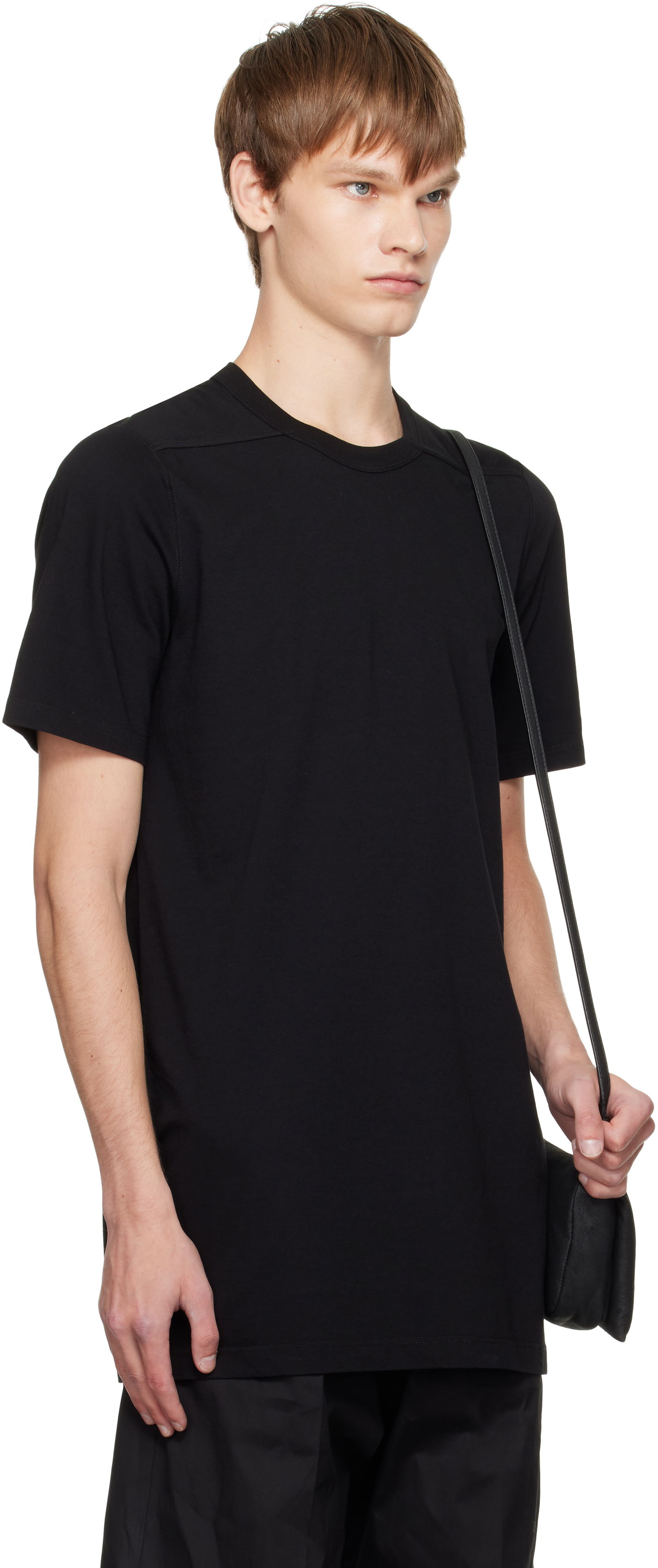 Tričko Rick Owens Rick Owens Concordians Level T-Shirt Čierna | RU02E1264 JA, 1