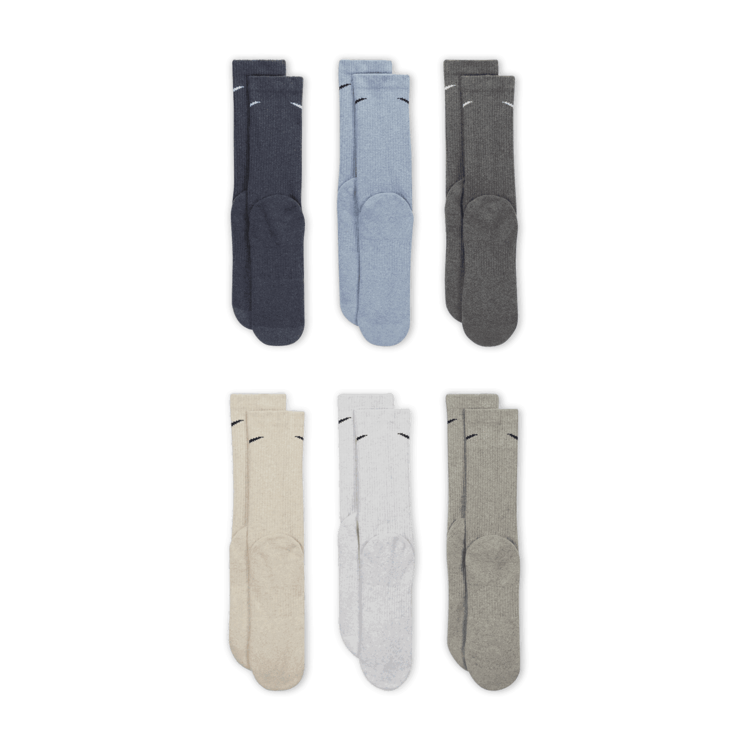 Ponožky Nike Everyday Plus Cushioned Training Socks (6 Pairs) Šedá | SX6897-901, 1