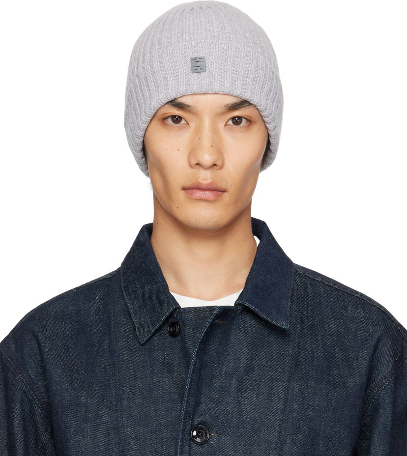 Kulicha Givenchy Givenchy Ribbed Beanie Šedá | 710003976002-U7933