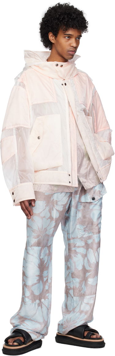 Vetrovka Dries Van Noten Dries Van Noten Satin Hooded Jacket Ružová | 251-020519-1256, 3
