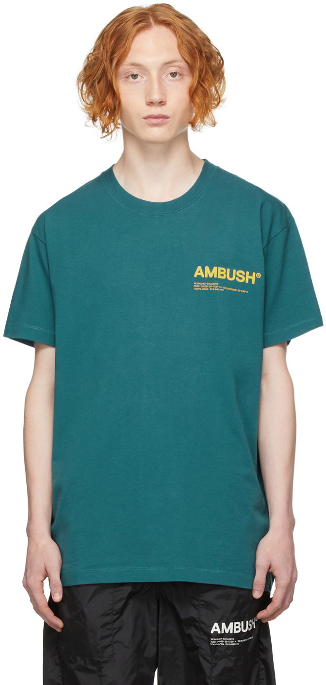 Tričko Ambush AMBUSH 'Workshop' Jersey T-Shirt Zelené | BMAA007F21JER0014818, 0