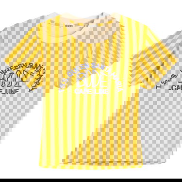 Tričko Bode Bode Striped T-Shirt with Logo Print Žltá | WRS25CS023-YLMLT, 1